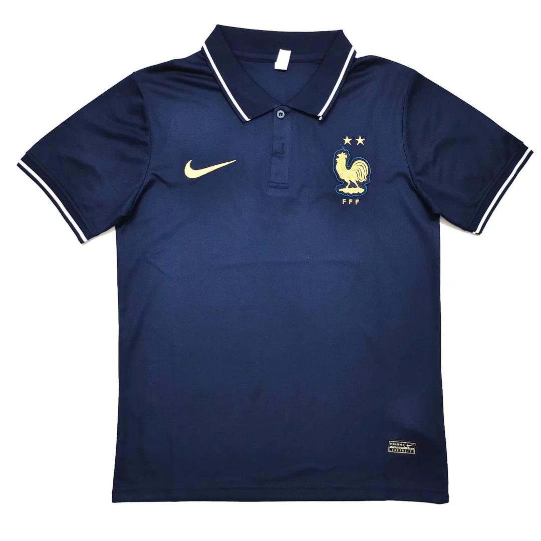 AAA Quality France 2022 Navy Blue Polo Shirts